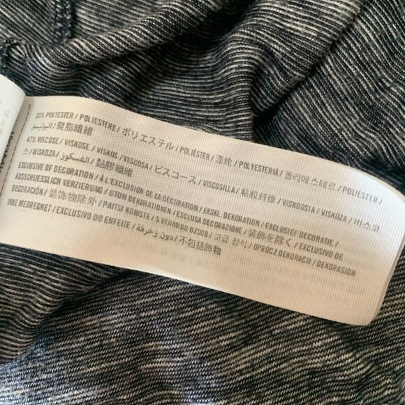 HOLLISTER WOMEN'S HIGH LOW GRAY HEATHERED CROPPED HOODIE SWEATSHIRT SIZE M/L - Picture 7 of 8